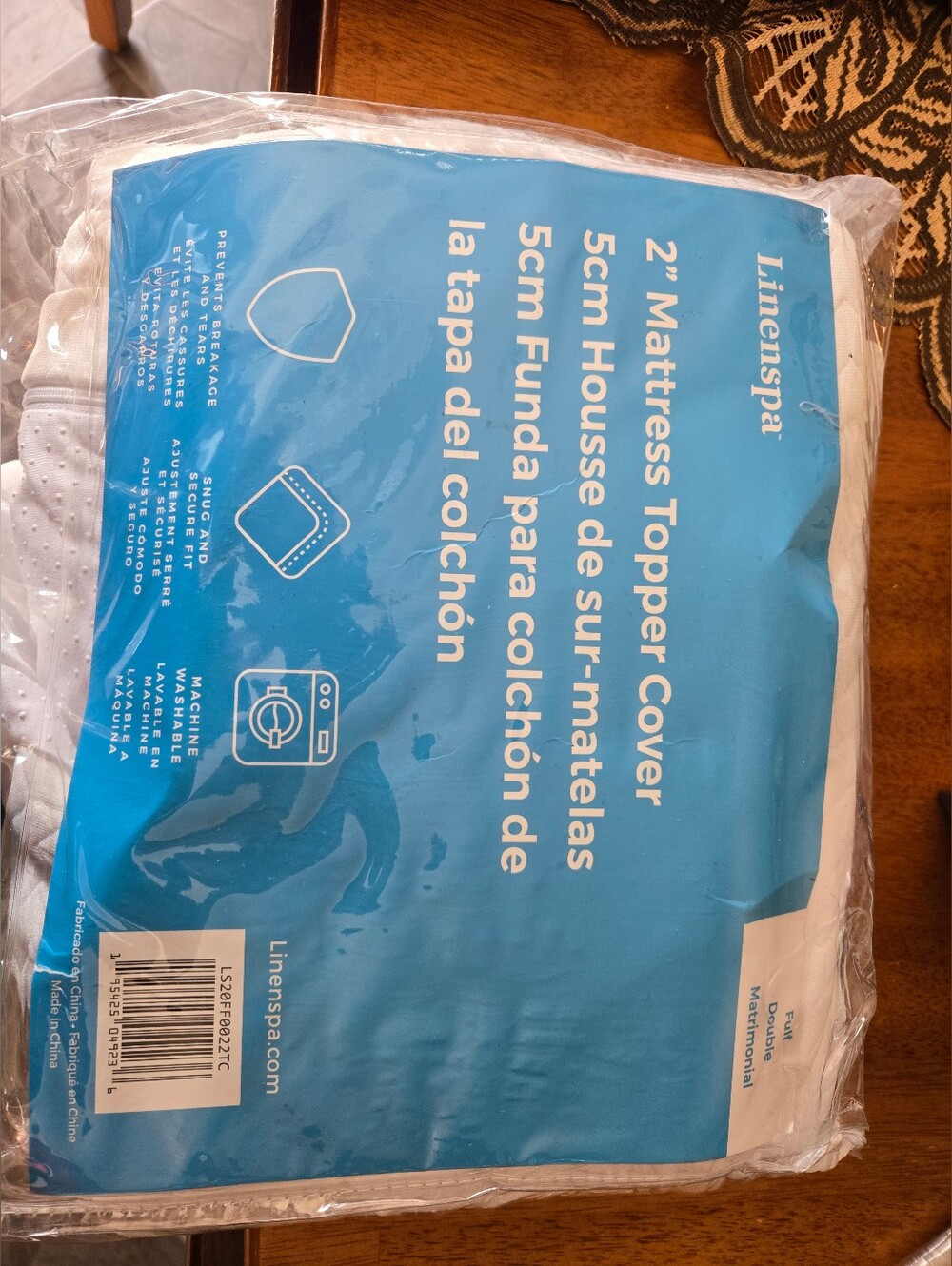 White 2" Mattress Topper Cover - Breathable Waterproof Protector